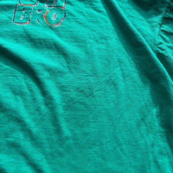 Vintage Boxy Umbro Green Single Stitch T-Shirt - Picture 5 of 5